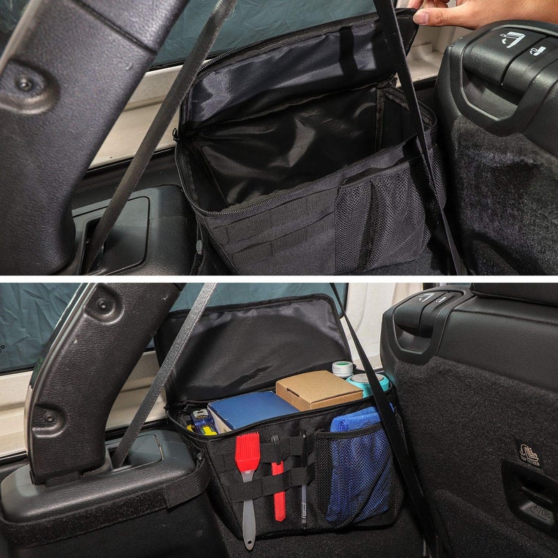 RT-TCZ Trunk Organizer, Driver Side Storage Bag Accessories for 2018-2023 Jeep Wrangler JL 4-Door - Image 5