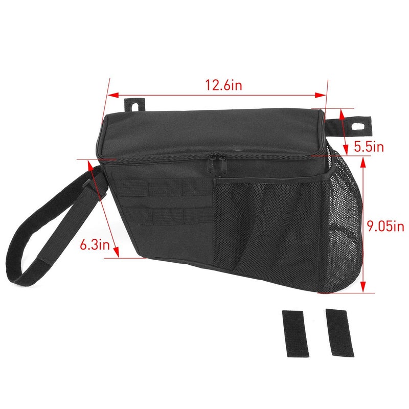 RT-TCZ Trunk Organizer, Driver Side Storage Bag Accessories for 2018-2023 Jeep Wrangler JL 4-Door - Image 2