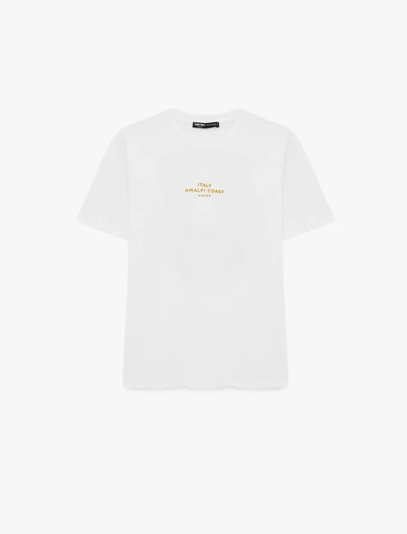 Koton  Back Printed T-Shirt for Men | Best Price UAE