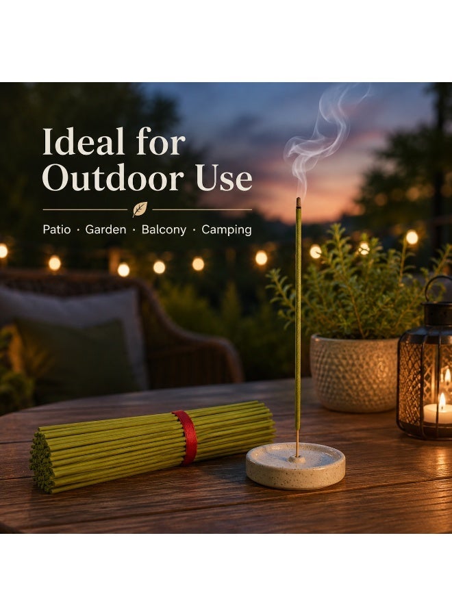 Natural Citronella & Lemongrass Mosquito Repellent Incense, Long-lasting Aromatic Repellent - Image 5