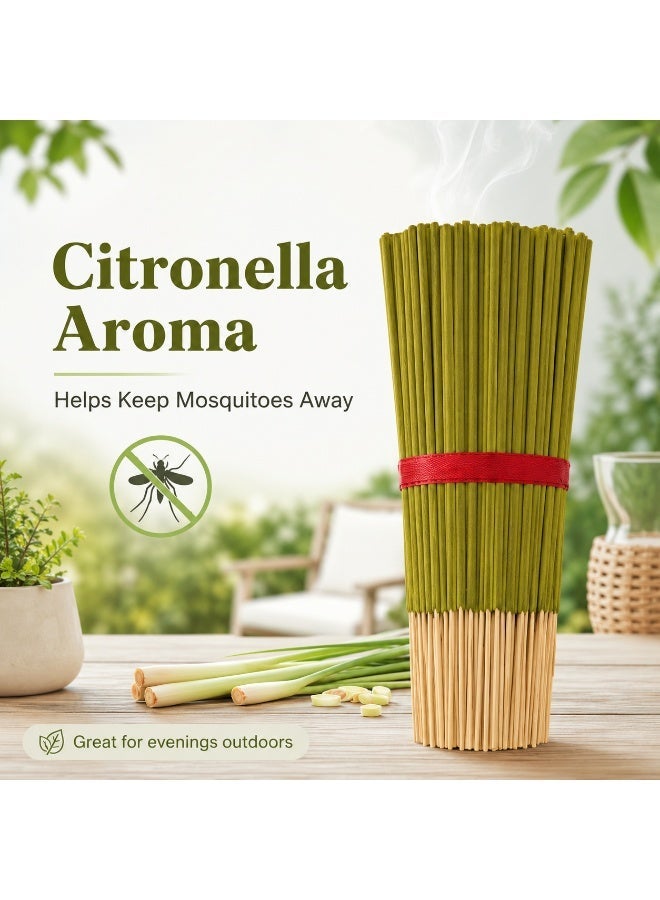 Natural Citronella & Lemongrass Mosquito Repellent Incense, Long-lasting Aromatic Repellent - Image 3
