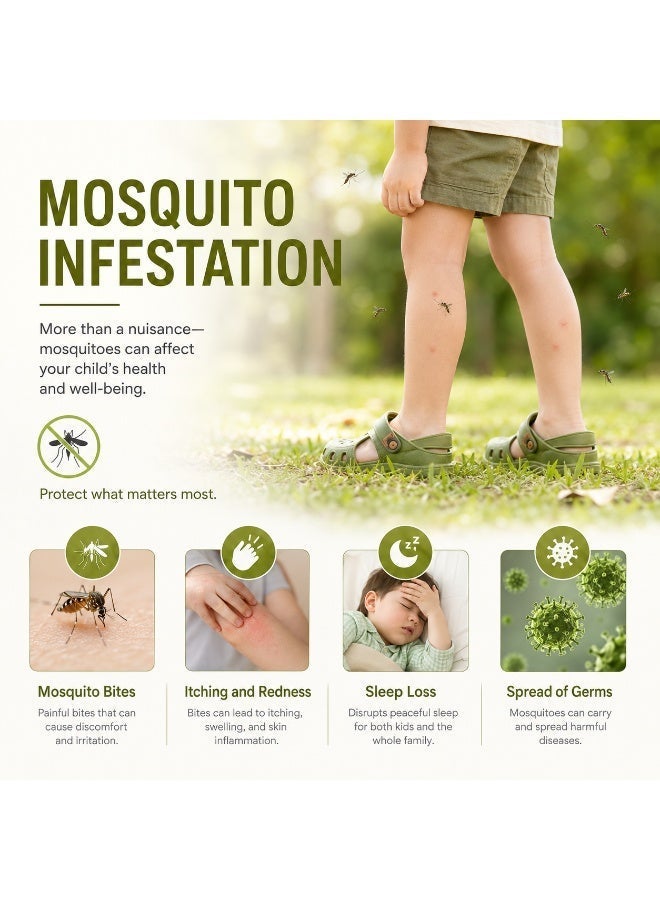 VEYRA Natural Citronella & Lemongrass Mosquito Repellent Incense, Long-lasting Aromatic Repellent - Image 2