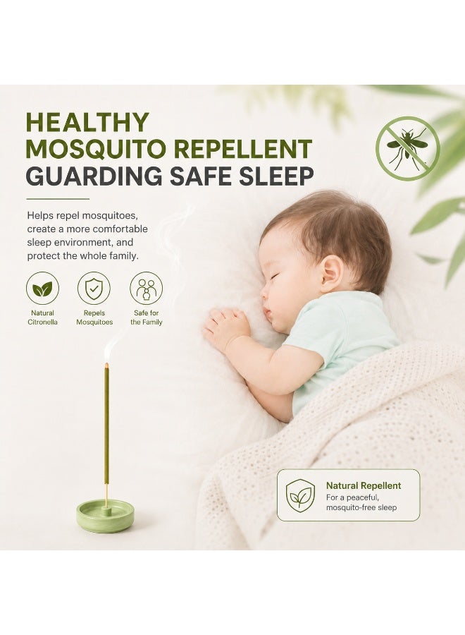 VEYRA Natural Citronella & Lemongrass Mosquito Repellent Incense, Long-lasting Aromatic Repellent - Image 3
