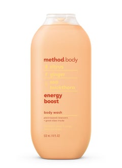 Method Method Body Wash, Energy Boost, Paraben and Phthalate Free, 18 oz (Pack of 1)  - Image 1