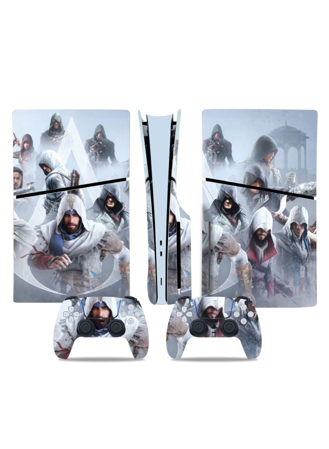 Chivalrous PS5 Slim Game Machine Sticker CD-Rom Version Colorful Film Skin Sticker-Color:TN-P5SDisc-0539 - Image 1