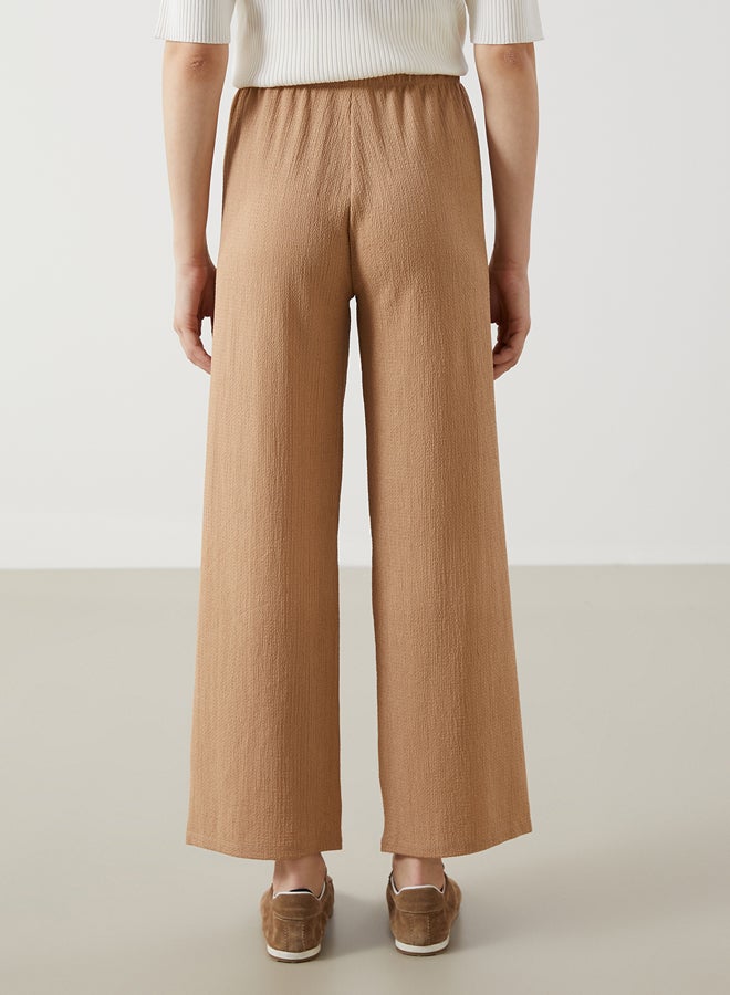 LC WAIKIKI Elastic Waist Textured Women's Trousers  - Image 4