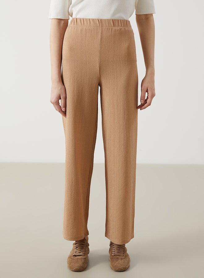LC WAIKIKI Elastic Waist Textured Women's Trousers  - Image 2