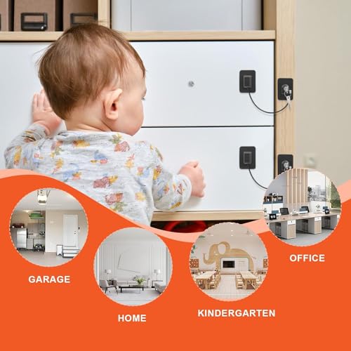 ZODZE Child Safety Device Refrigerator Door Lock With Key And Adhesives, Cabinet Restrictor Cable For Baby And Toddler, Lock For Cupboards, Drawers, Fridge, Wardrobe (Pack Of 2),Assorted - Image 3