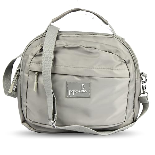 POPCUBE Big Women Big Crossbody Bag Waterproof Multi-layer Casual Satchel Bag Shoulder Bag Messenger Bag Travel Bag With Inner Padded Pocket & Adjustable Strap - Image 1
