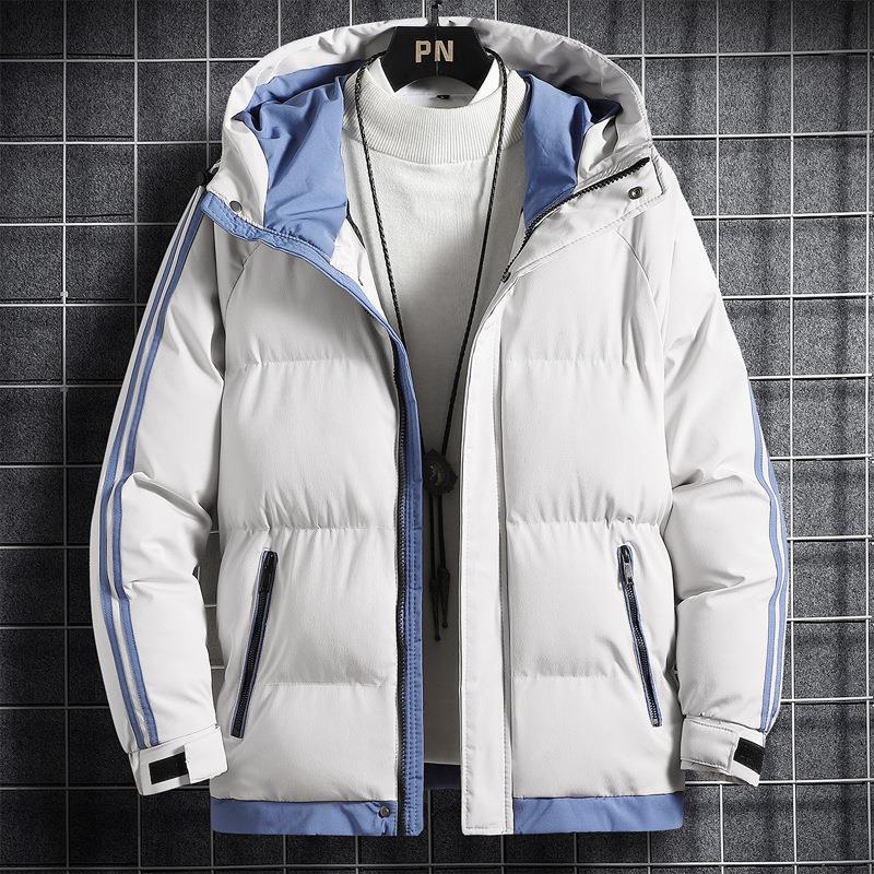 Men'S Cotton Clothes Ins Winter Thickened Warm Cotton-Padded Jacket Loose Comfortable Fashionable Handsome All-Match Hooded Cotton-Padded Jacket For Men - Image 4