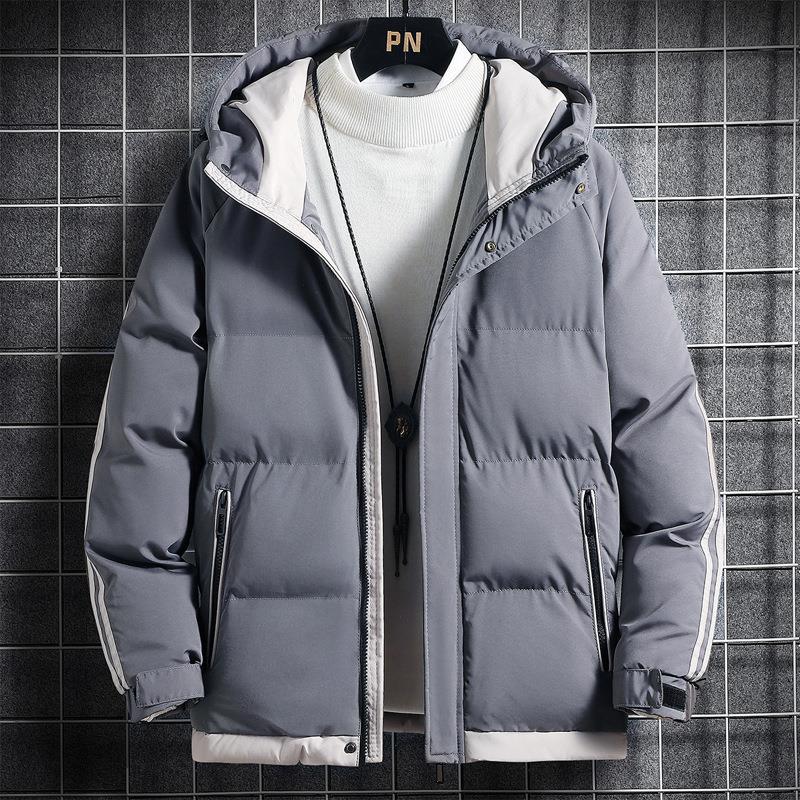 Men'S Cotton Clothes Ins Winter Thickened Warm Cotton-Padded Jacket Loose Comfortable Fashionable Handsome All-Match Hooded Cotton-Padded Jacket For Men - Image 3