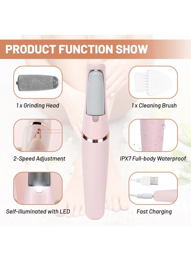 Pilipane Electric Foot Callus Remover, Electric Callus Remover Professional Pedicure Tool, Rechargeable Foot Pedicure Kits for Dry, Dead, Cracked, Hard Skin, Men, Women, Dead Cracked Hard Skin Calluses - Image 2