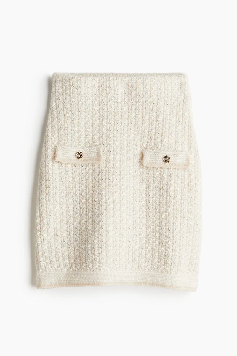H&M Pointelle-knit skirt