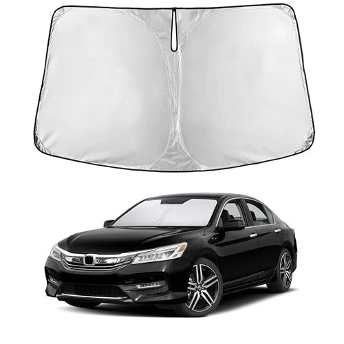 EcoNour Windshield Sunshade Compatible for Honda Accord 20132015 2016 2017 Sun Visor for Front Windshield Window Sun Shade Cover UV Heat Blocker Protector Car Accessories - Image 1