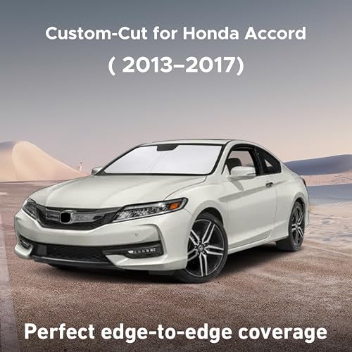 EcoNour Windshield Sunshade Compatible for Honda Accord 20132015 2016 2017 Sun Visor for Front Windshield Window Sun Shade Cover UV Heat Blocker Protector Car Accessories - Image 3