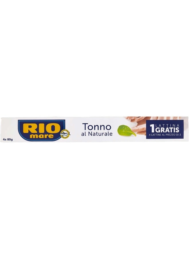Rio Mare - Rio Mare Tuna Fillets In Water 4X80 G - Image 1