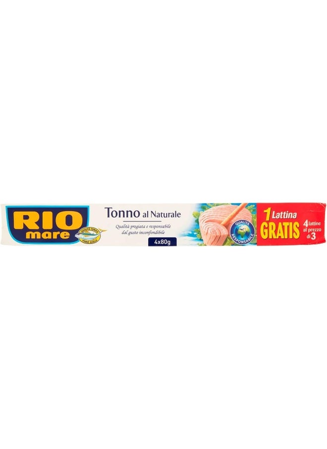 Rio Mare - Rio Mare Tuna Fillets In Water 4X80 G - Image 1