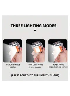 Oxi Emergency lighter and LED flashlight, with tight protective cover, rechargeable, digital power indicator and flameless, transparent, 5.5 * 5 cm  - Image 4