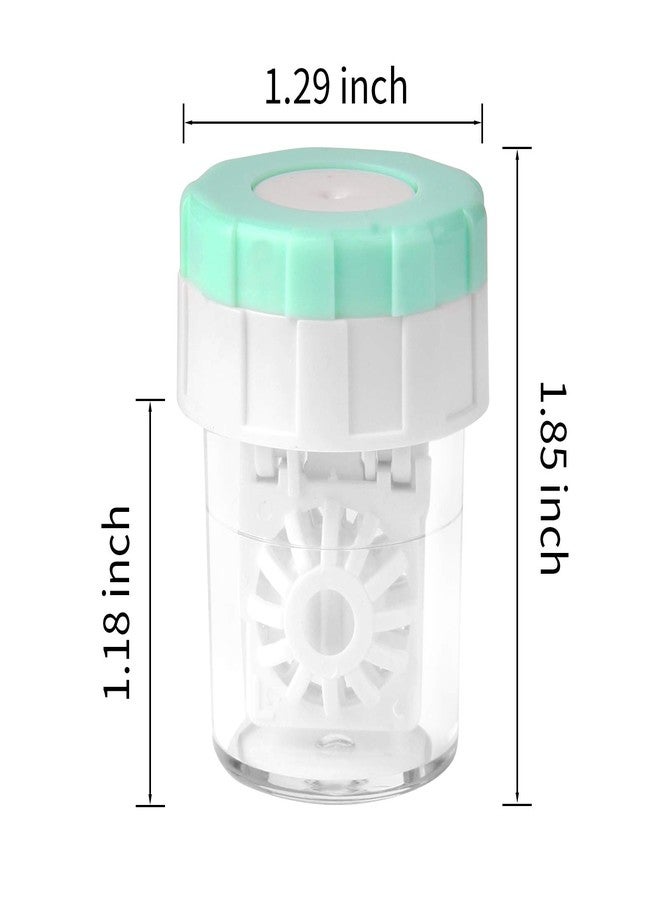 Lamoutor 8Pcs Manually Contact Lens Washer Cleaner Plastic Lens Cleaner Case Random Color - Image 2