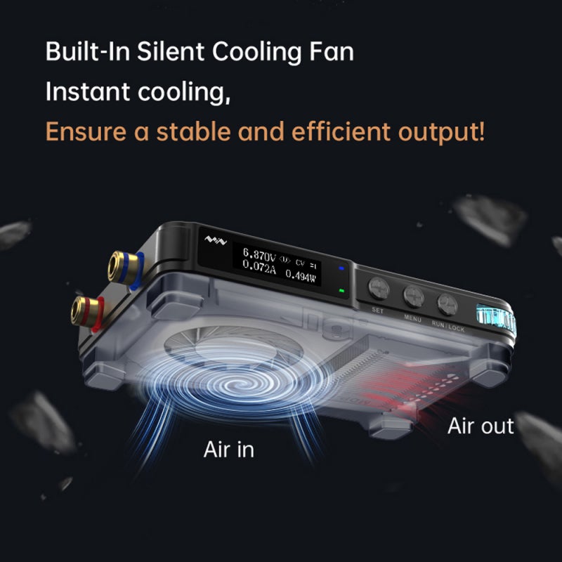 30V 10A 300W Mini Portable Digital Power Module Multifunctional Power Module Multiple Protections Aluminum Alloy Digital Power Module with OLED Display - Image 4