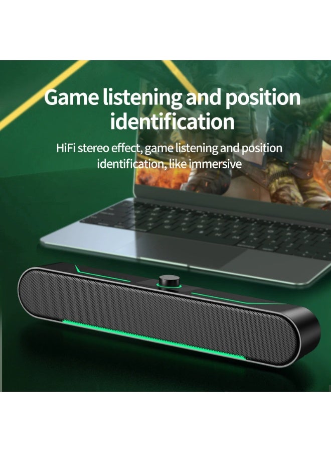 إصدار 2026 الأفضل مبيعًا لسماعة ألعاب وترفيه بتأثير صوتي RGB ديناميكي! سماعة كمبيوتر بقناتين 2.0 وواجهة USB، تقنية تعزيز جهير مزدوجة، بلوتوث لاسلكي، صوت محيطي 360 درجة - Image 4