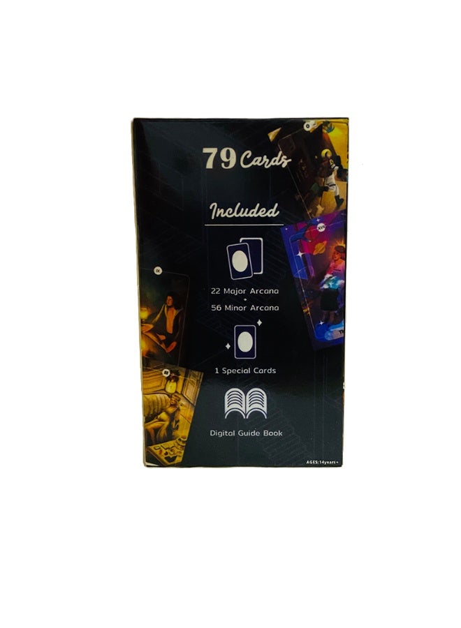 NIBEMINENT 78 Stories Tarot Cards A 79 Cards Tarot Deck English Version Fortune Prediction Divination Card Set Family Gathering Use Women Use - Image 1