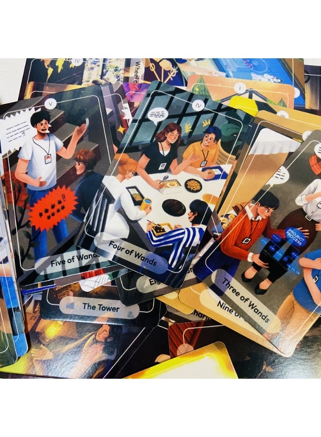 NIBEMINENT 78 Stories Tarot Cards A 79 Cards Tarot Deck English Version Fortune Prediction Divination Card Set Family Gathering Use Women Use - Image 3