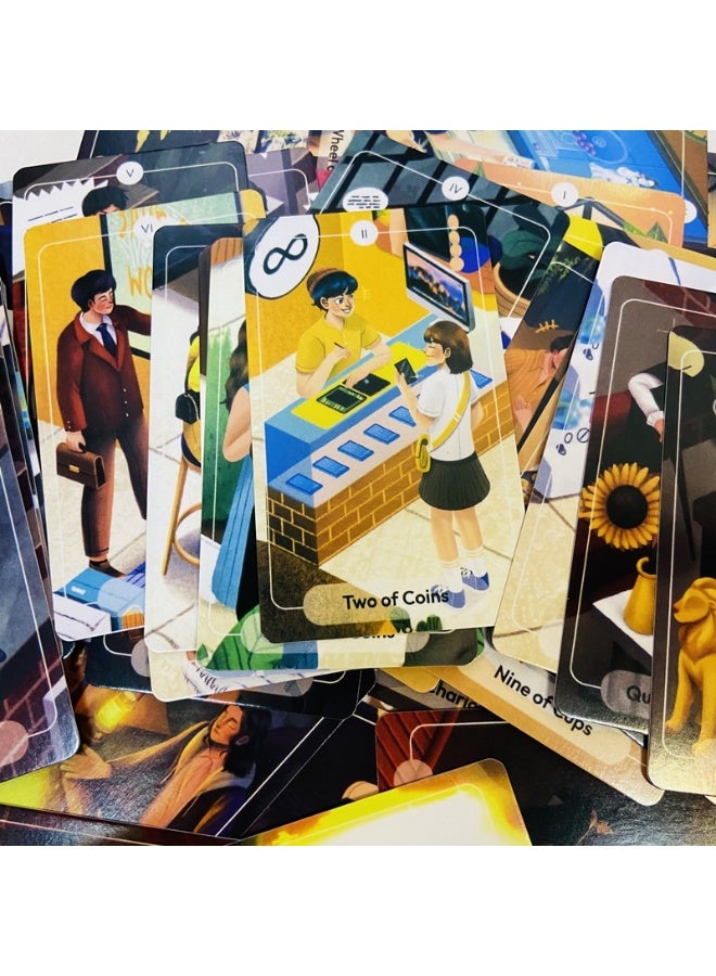 NIBEMINENT 78 Stories Tarot Cards A 79 Cards Tarot Deck English Version Fortune Prediction Divination Card Set Family Gathering Use Women Use - Image 4