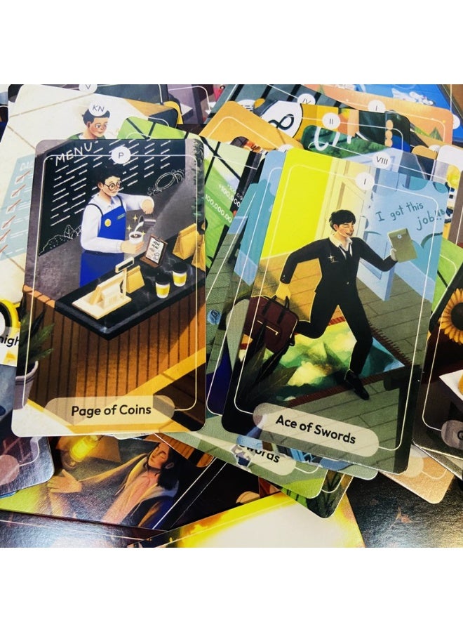 NIBEMINENT 78 Stories Tarot Cards A 79 Cards Tarot Deck English Version Fortune Prediction Divination Card Set Family Gathering Use Women Use - Image 5