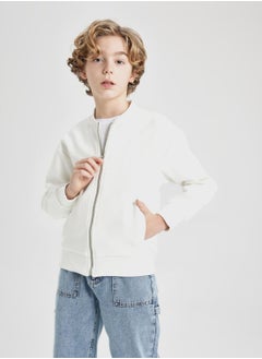 DeFacto Regular Fit Bomber Collar Cardigan  - Image 1