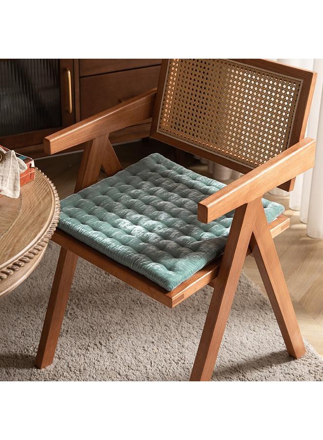 Bluejw High-end Light Luxury Bedroom Velvet Fat Mat Retro Solid Color Living Room Cushion Restaurant Cushion Handmade Square Chair Cushion Wholesale - Image 2