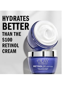 Olay Regenerist Retinol Moisturizer, Retinol 24 Night Face Cream with Niacinamide, Anti-Wrinkle Fragrance-Free 1.7 oz, Includes Olay Whip Travel Size for Dry Skin - pzsku/Z23476BAA2D88B8850B78Z/45/_/1716486028/55944f47-8b68-4d56-97eb-4f9022a29345