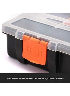 Divik Divik Hardware Parts Organizers Tool Box Removable Trays and Transparent Lid Work Tool Box Screw Bolts Nails Beads More Storage Box 1Pcs  - Image 3