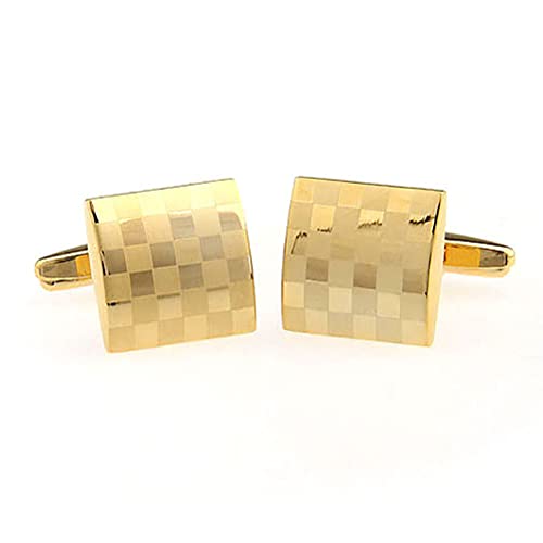 Vcufflinks Laser Engraving Cufflinks Platinum Plated Gold Cuff Links - Image 3