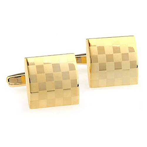 Vcufflinks Laser Engraving Cufflinks Platinum Plated Gold Cuff Links - Image 2