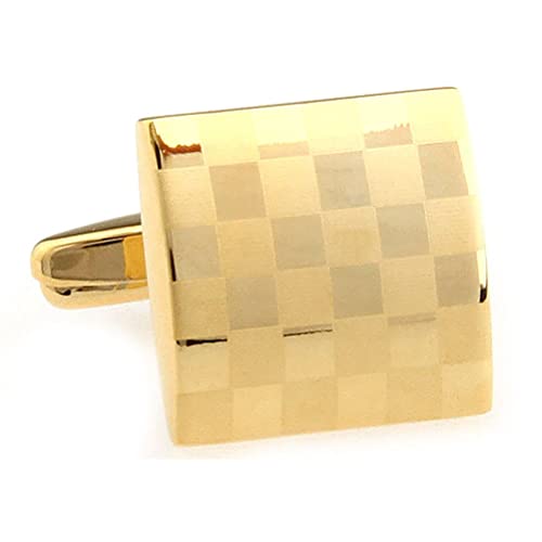 Vcufflinks Laser Engraving Cufflinks Platinum Plated Gold Cuff Links - Image 5