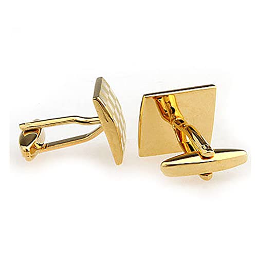 Vcufflinks Laser Engraving Cufflinks Platinum Plated Gold Cuff Links - Image 4