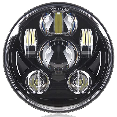 SUNPIE 5-3/4 5.75 Inch Head light Motorcycle Compatible with 883 1200 - Image 1