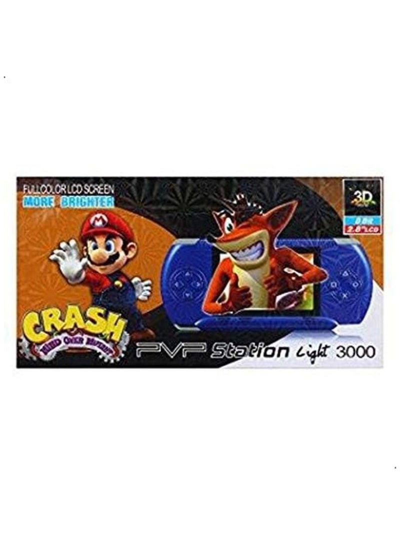 PVP STATION Digital Slim Portable And Trendy 3000 Classic Game Super Wide Color LCD with Rechargeable Battery and Adapter - Image 1