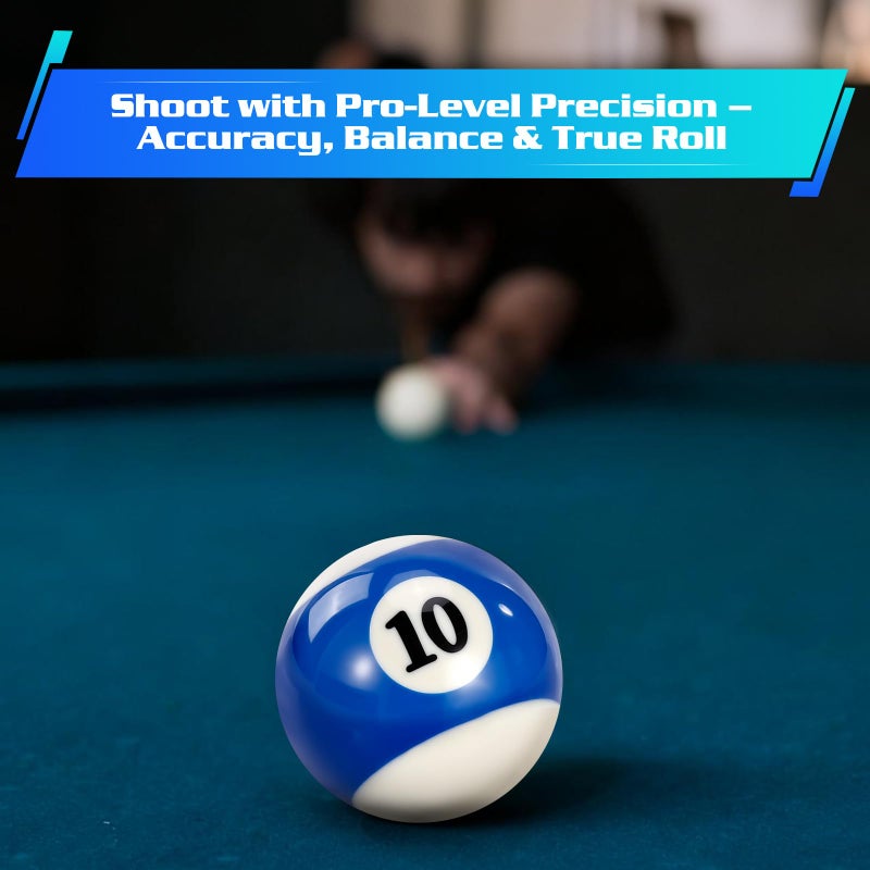 Scpoloco Pool Balls Billiard Set â€“ 16 Regulation Billiard Balls for Pool Table, Pool Table Balls Set, Billiards Accessories for Home or Club Play - Image 2