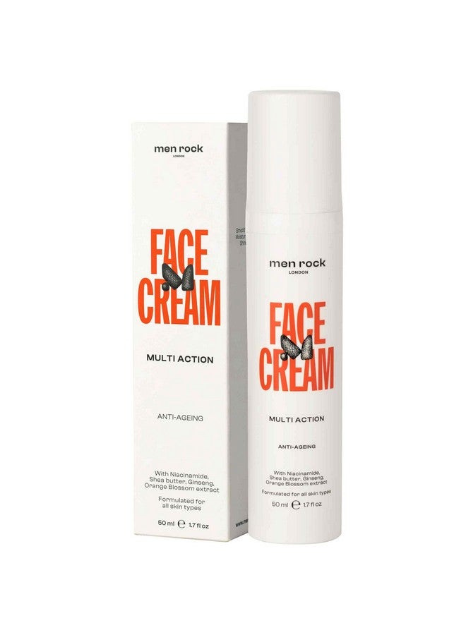 Men Rock Niacinamide Face Moisturiser for Men - Targets Fine Lines & Wrinkles, Deeply Moisturises for Healthy, Radiant Skin - Enriched with Shea Butter - 50 ml - Image 1