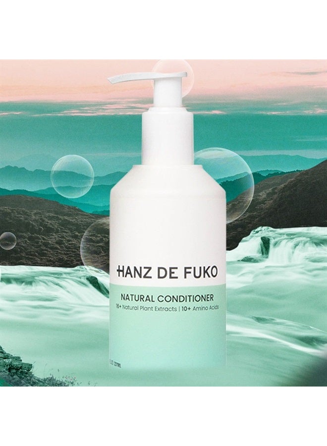 hanz de fuko Premium Natural Conditioner – Sulfate and Paraben Free – Fights Dandruff and Scalp Irritation – 16+ Natural Plant Extracts, 8 oz. - Image 2