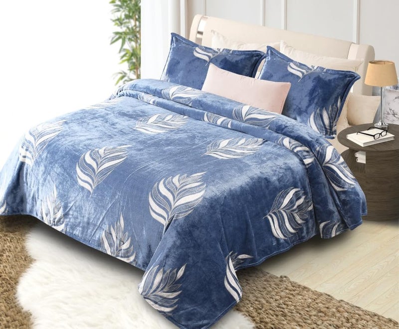 ELSTONE HOME with Device Elstone Home Silky toch Soft qilt Cover Raji Cover Double Bed for Heavy Winter Multicolor 1