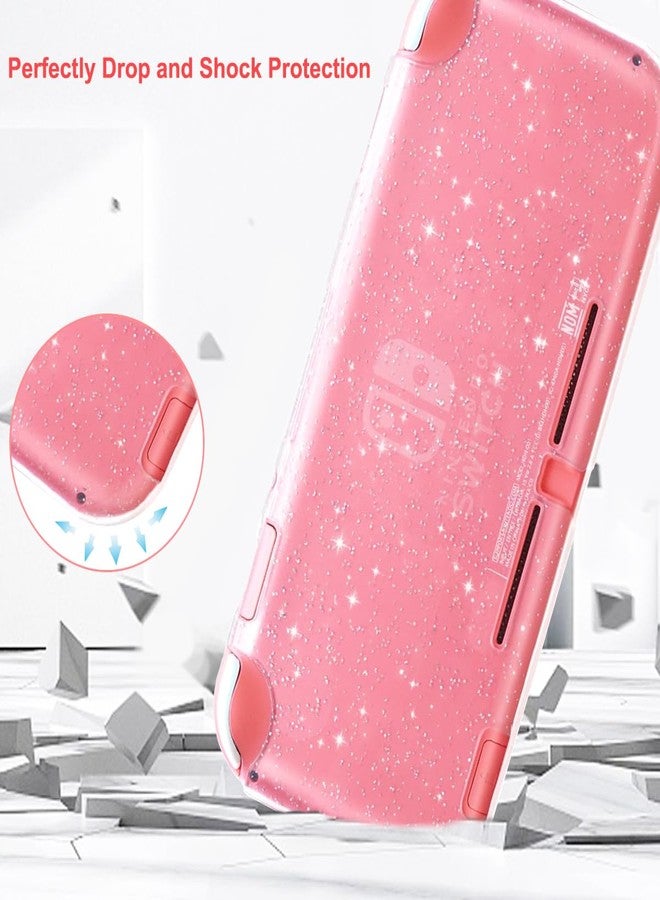 Sunmike Switch Lite Case for Nintendo Switch Lite, Protective Case Cover for Nintendo Switch Lite Games Shockproof TPU Slim Skins Protective Cover Switch Lite Accessories Case Protector - Crystal Glitter - Image 3
