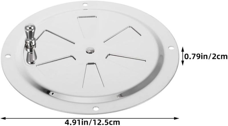 All-round well-engineered practical build MAGICLULU 2pcs 5-inch 316 Stainless Steel round Manual Ventilation Plate with Side Knob for Yacht and Rv Boat Air Ventilation Cover Marine Louver Vent Gill Durability boosted processed material Liquid tight joint Varied size selections Global upgraded practical design Global assorted color picks Durability boost selected material Budget friendly sizing alternatives Gulf climate tested upgraded quality Replaceable parts Widely used design Growing order stock support Pop-area nearby warehouse Demand fit global economical quality All user friendly build Global flexible assemble picks Periodic stock arrangement Assorted trendy color picks General need oriented design In-Kingdom stored commodity Consistent steady quality Cross product compatible All item simple matching build Daily wear upgraded resistant material Low maintenance - Image 2