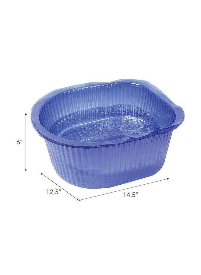 ForPro Professional Collection - ForPro Universal Pedi Bath Liners - 50% THICKER - Fit Footsie Bath Plus Foot Bath, Disposable Pedicure Foot Tub Liners for Foot Spa Basins & Foot Bath Soaks, 14.5” W x 12.5” L x 6” D, Blue, 100-Count - Image 1