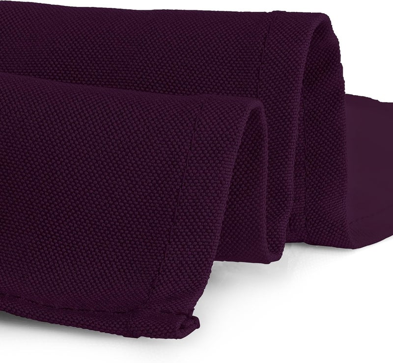 Gee Di Moda Eggplant Square Tablecloth - 70 x 70 Inch, Heavy Duty, Wrinkle Resistant, Machine Washable, Ideal for Buffet Table, Holiday Party, Dinner, Wedding & Baby Shower - Image 3
