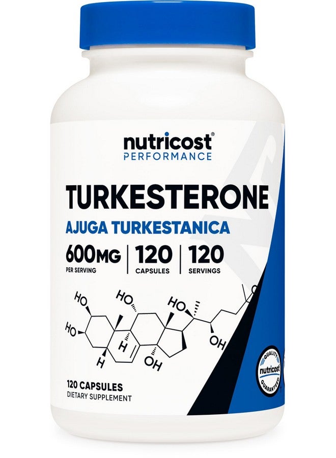 Nutricost Turkesterone Dietary Supplement 600mg, 120 Capsules - Vegetarian, Non-GMO & Gluten Free - Image 1