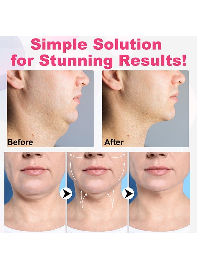 Reusable Facial Slimming Strap, V Line Lifting Bandage, Sleep Mask for Face Lift Prevent Sagging (Pink) - Image 4