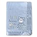Baby Essentials 30x40 Fleece Baby Nursery Blanket with Satin Trim for Boys Girls and Unknown Gender Baby Blue - Image 2